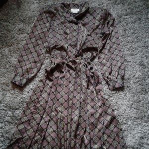 Checked DRESS Brand TALBOTS, Zise 10